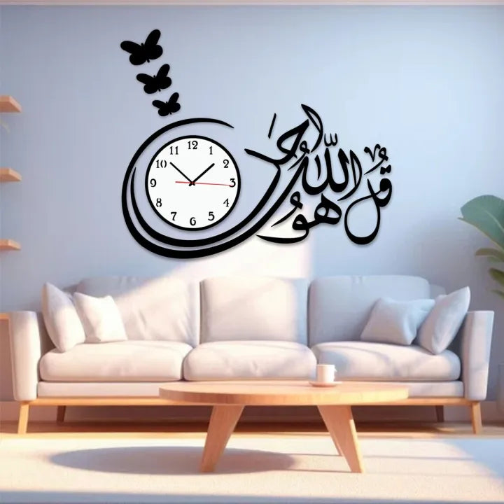 3d wall clock Wooden Wall Clock I for bedroom I Quartz Watch DIY Design