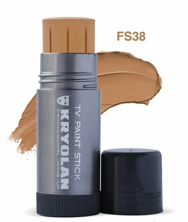 Kryolan TV Paint Stick Foundation — Full Coverage Professional Makeup | Shades: 1W, 2W, 3W, 4W, F1, FS-36, FS-38, FS-45  Lvory