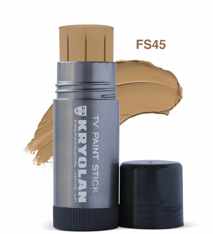 Kryolan TV Paint Stick Foundation — Full Coverage Professional Makeup | Shades: 1W, 2W, 3W, 4W, F1, FS-36, FS-38, FS-45  Lvory