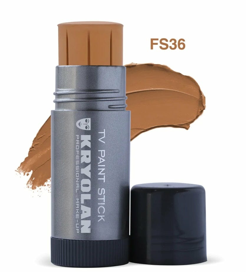 Kryolan TV Paint Stick Foundation — Full Coverage Professional Makeup | Shades: 1W, 2W, 3W, 4W, F1, FS-36, FS-38, FS-45  Lvory